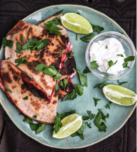 Beet and Goat Cheese Quesadillas