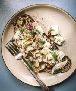 Kohlrabi Chicken salad