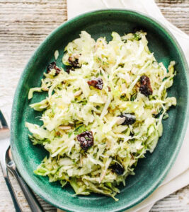 Kohlrabi & Cabbage Salad with Maple Lemon Dressing