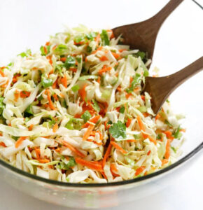 Sweet Sesame Lime Cabbage Salad