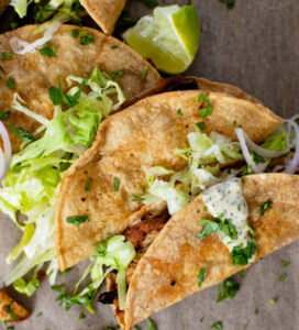 Crispy Poblano and Potato Taco