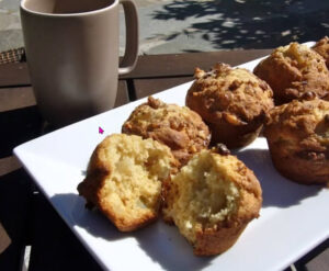 Pear Ginger Walnut Muffins