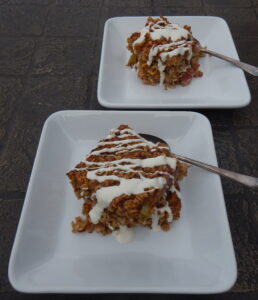 Rhubarb-Almond Baked Oatmeal