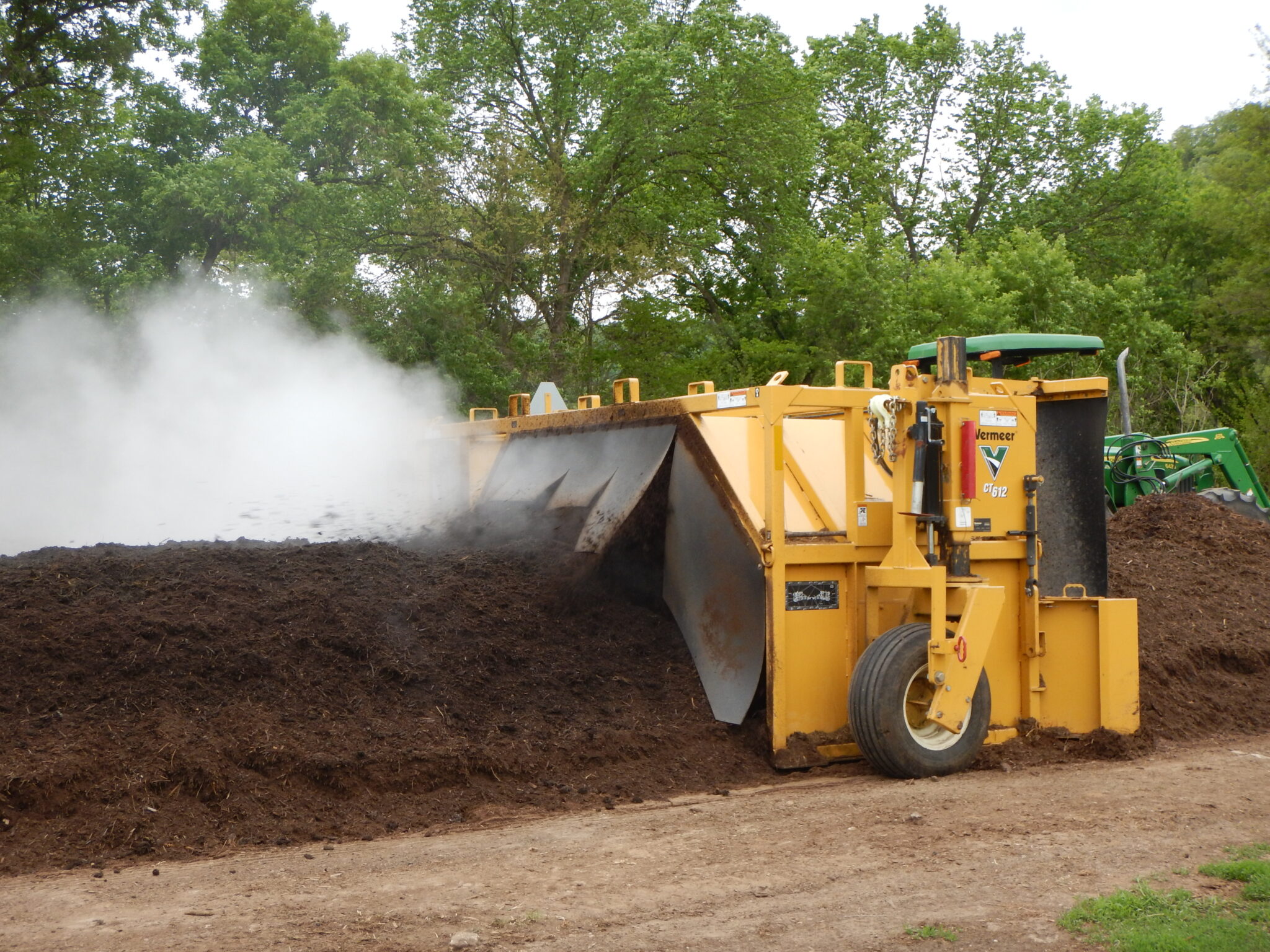 Steaming Compost