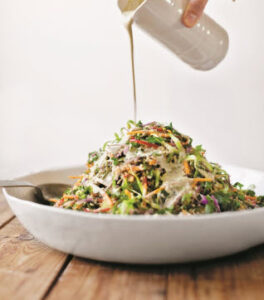 Coconut-Quinoa Coleslaw with Minty Tahini Dressing