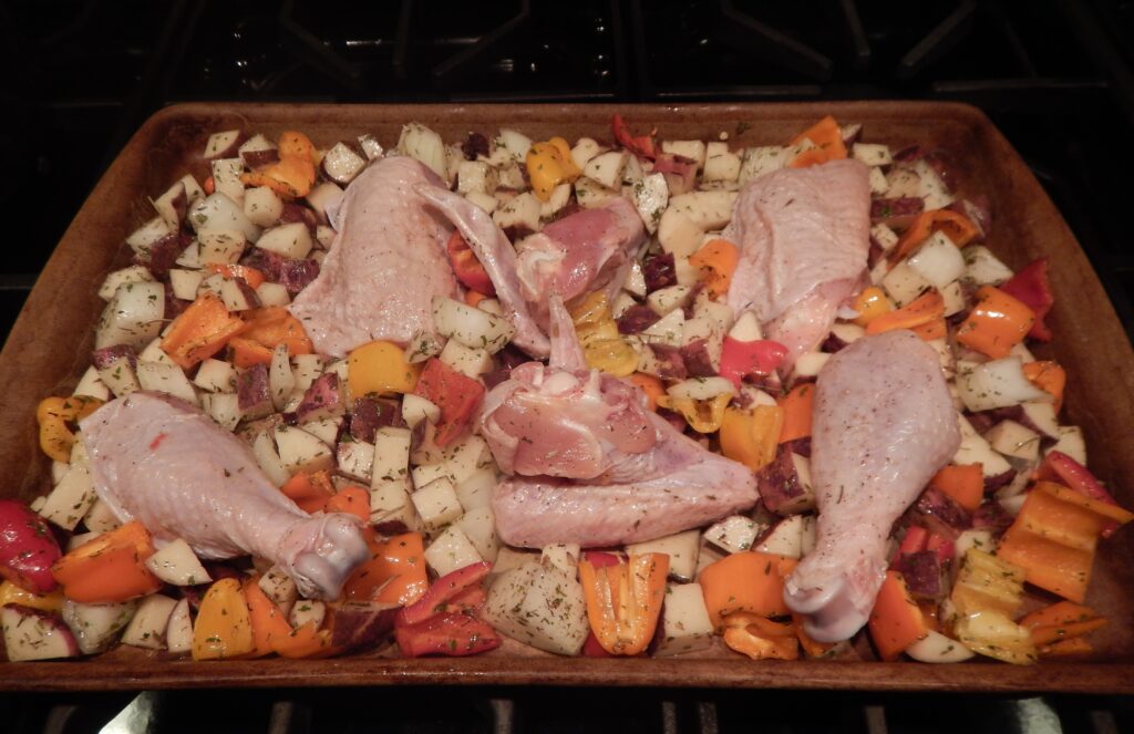 Sheet Pan Roasted Chicken with Potatoes (2018)