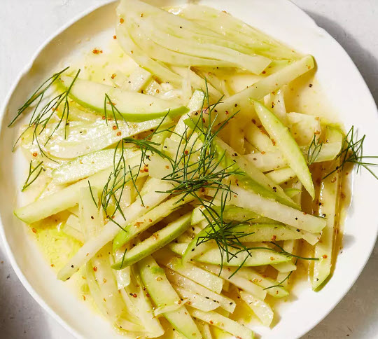 Kohlrabi Slaw with Fennel & Apple