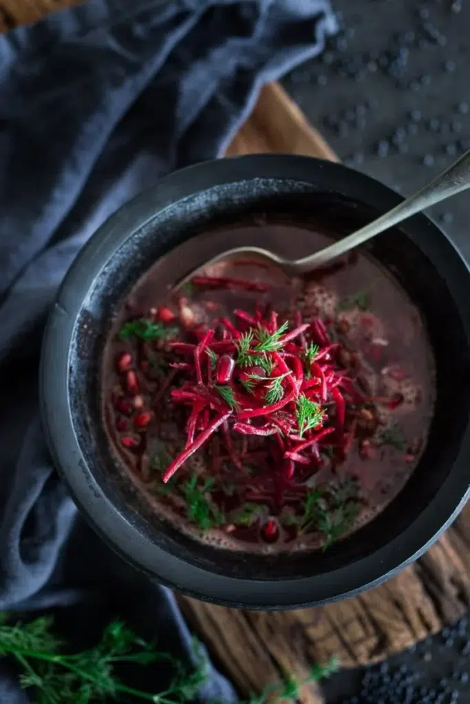 Detox Lentil Beet Broth