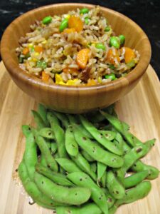 Fried Rice with Edamame and Corn