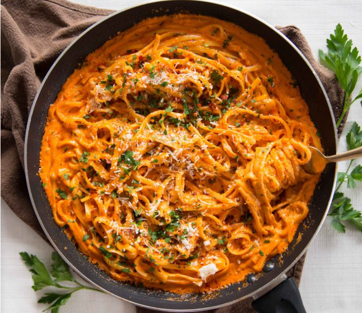 Creamy Roasted Red Pepper Pasta