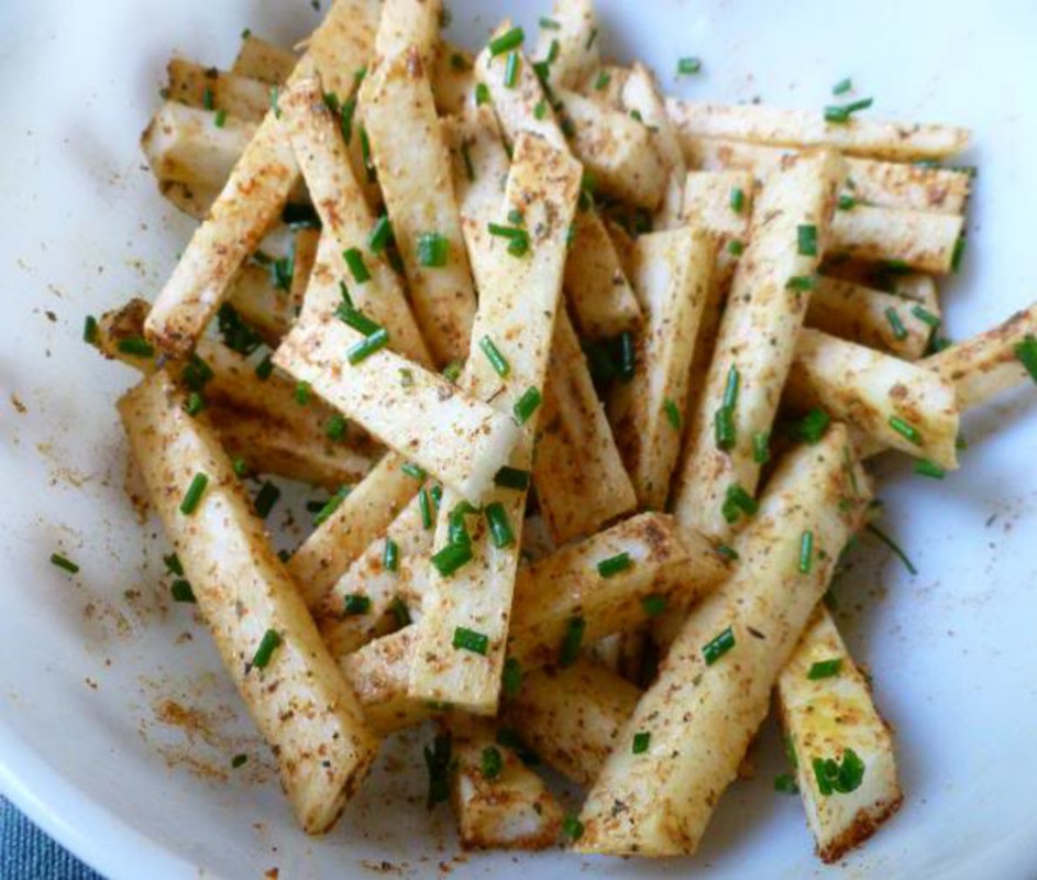 Baked Jicama Chips